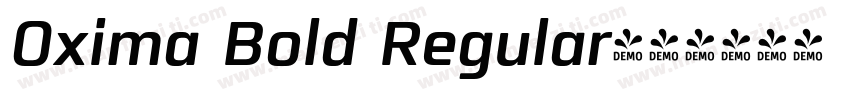 Oxima Bold Regular字体转换